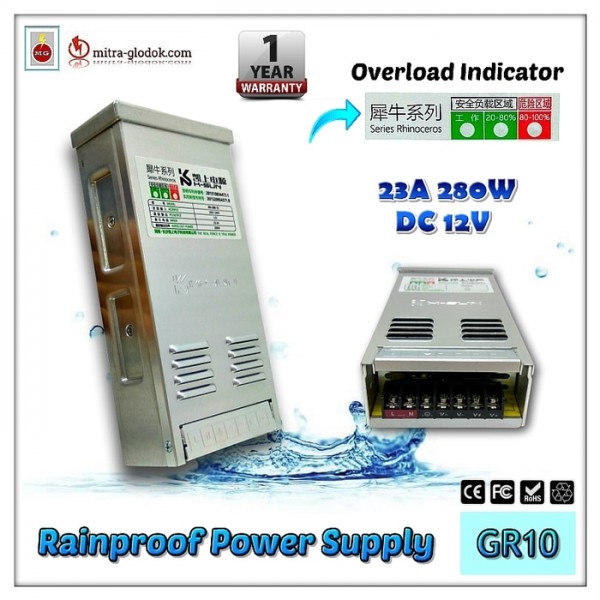 Power Supply Trafo K-Sun DC 12V 23.3A | 280W (Super Quality) - Rainproof